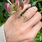 14 karaat gouden ring met smaragd