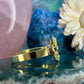 14 karaat gouden mattenklopper ring