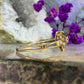 18 karaat gouden diamant en parel ring