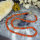 14 karaat gouden bloedkoraal choker