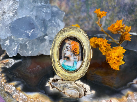 14 karaat gouden Limoges ring