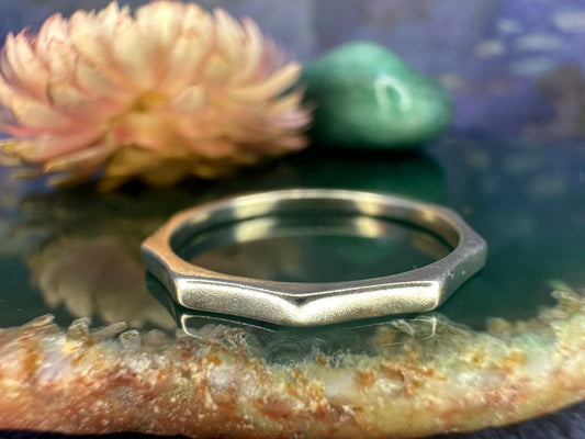 Zilveren rijring