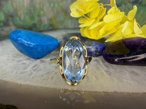 14 karaat gouden spinel ring