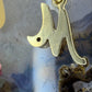 14 karaat gouden ‘M’ hanger