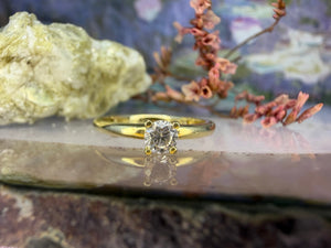 14 karaat gouden zirkonia ring