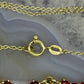 8 karaat granaat ketting