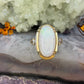 14 karaat gouden opaal ring