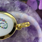 18 karaat gouden porselein hanger