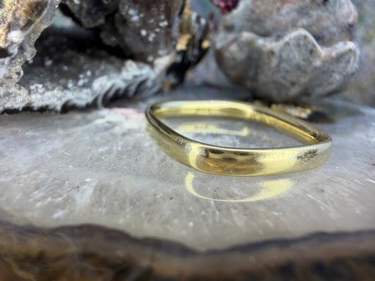 14 karaat gouden square ring