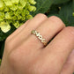 14 karaat gouden schakel ring