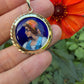14 karaat gouden Limoges hanger