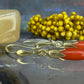 14 karaat gouden oorbellen met bloedkoraal