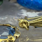 14 karaat gouden spinel oorbellen