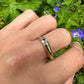 9 karaat gouden ring met aquamarijn