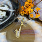 18 karaat gouden saxofoon hanger