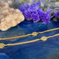 18 karaat gouden armband met klavertjes vier