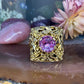 18 karaat gouden robijn ring