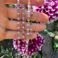 14 karaat gouden edelsteen ketting