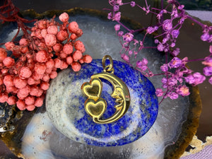 14 karaat gouden maan hanger