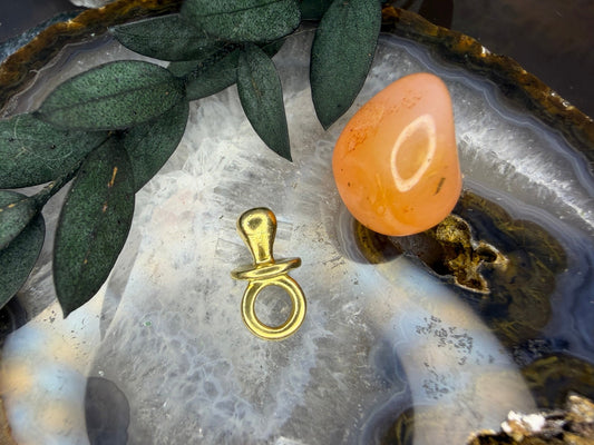 18 karaat gouden speen hanger