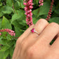 14 karaat gouden robijn ring