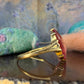 10 karaat saffier ring