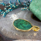 14 karaat gouden malachiet hanger