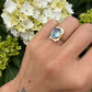 9 karaat spinel ring