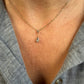 14 karaat gouden ketting met diamant hanger