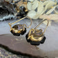 14 karaat rosegouden oorbellen met bloem