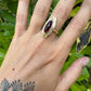 14 karaat gouden ring met granaat