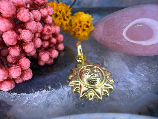 18 karaat gouden hanger zon