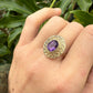 9 karaat ring met amethist