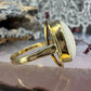 14 karaat gouden opaal ring