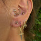 14 karaat gouden oorknoppen met diamanten