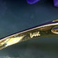 14 karaat gouden ring met jade, amethist en topaas