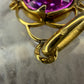 14 karaat gouden saffier hanger