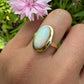 14 karaat gouden opaal ring