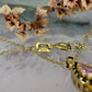 14 karaat gouden ketting met toermalijn hanger