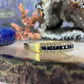 14 karaat gouden diamant en saffier ring