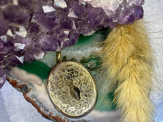 9 karaat gouden locket medaillon