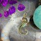14 karaat gouden emaille zeepaard