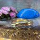 14 karaat gouden tricolor ring