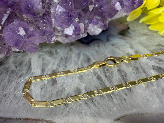 14 karaat gouden schakel armband