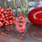 18 karaat gouden ring met roze steen