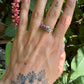 9 karaat panter ring met robijn en diamant