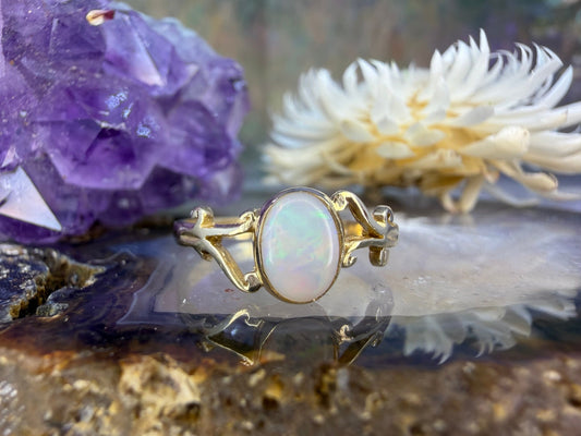 9 karaat opaal ring