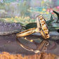 14 karaat gouden granaat ring