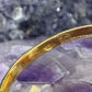 14 karaat gouden bloedkoraal ring