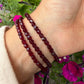 14 karaat gouden granaat armband